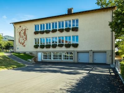 Blick auf die Grundschule Obersasbach